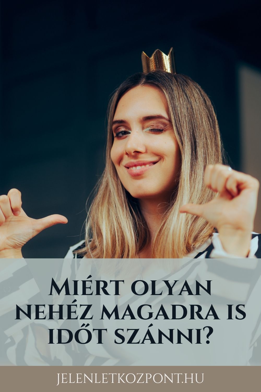 egy nő, aki szán időt magára